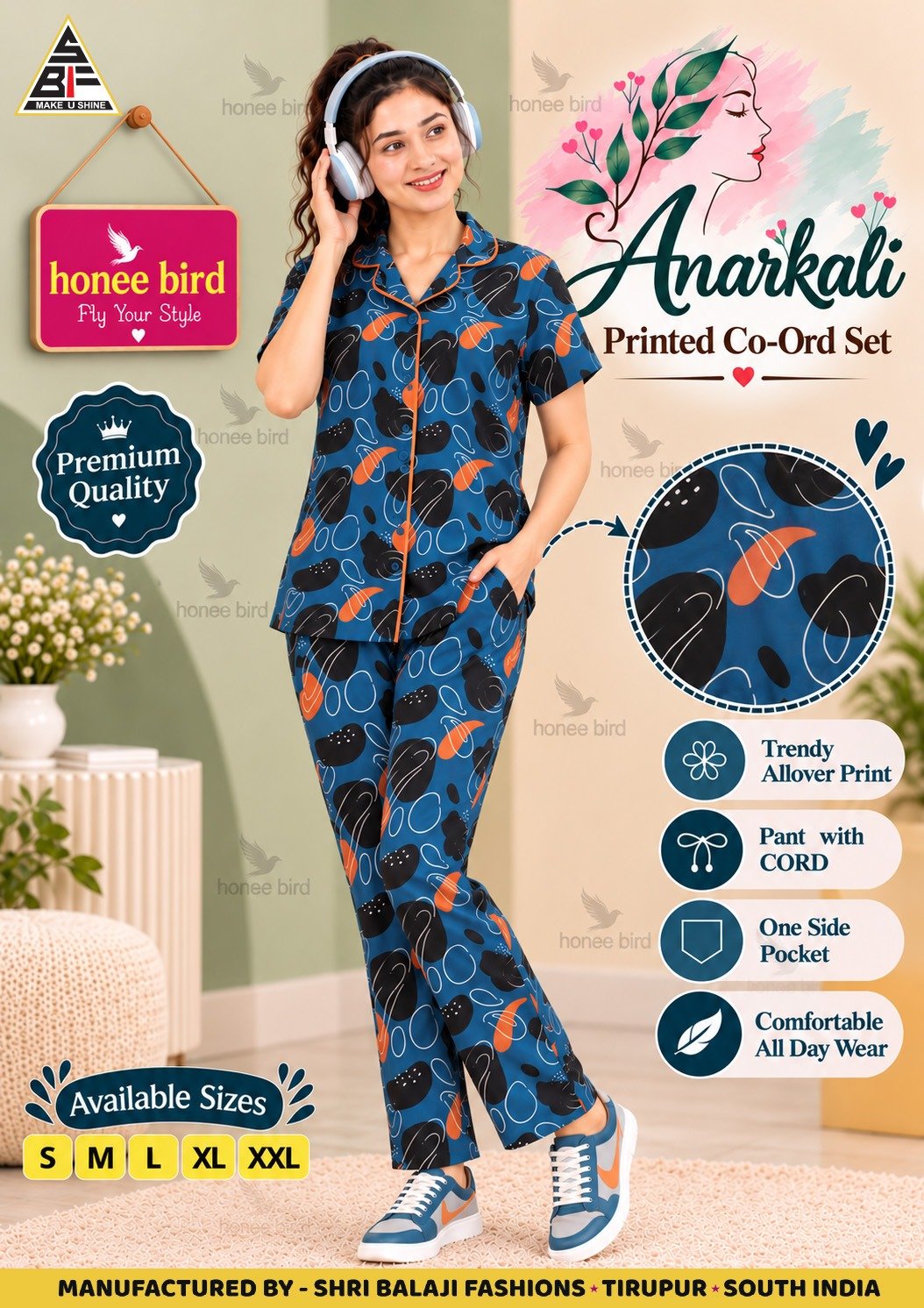 Anarkali Printed Co-Ord Set